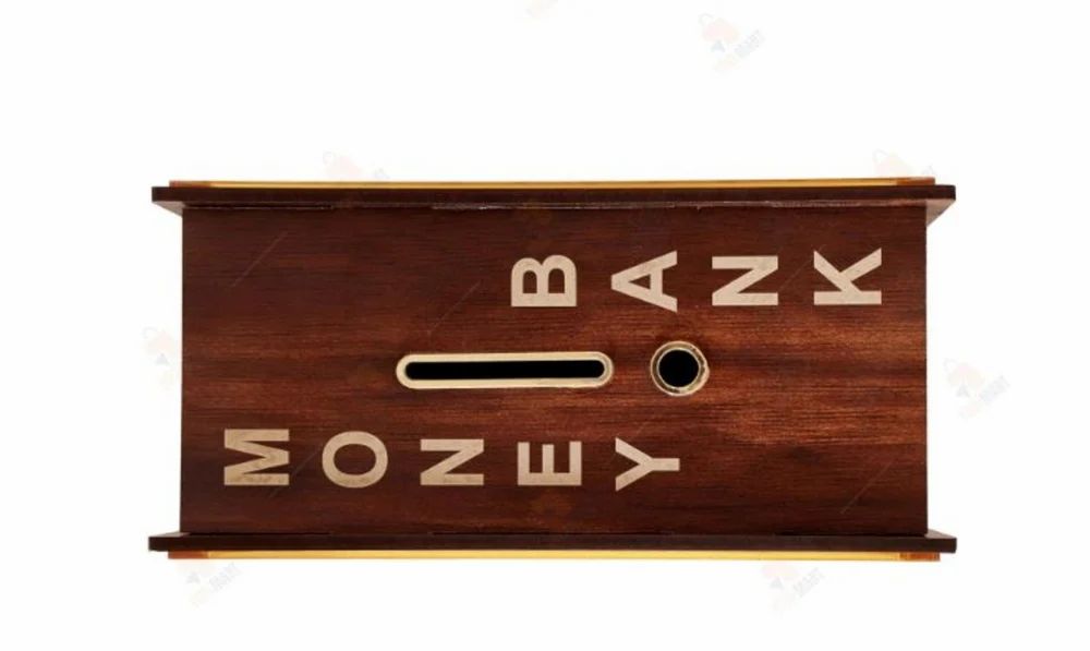 Wooden 100 Days ₹1,00,000 Saving Challenge Box