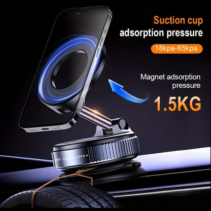 Premium 360° Magnetic Car Mobile Holder | Strong Metal | Foldable & Adjustable | For All Smartphones