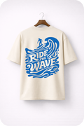Ride The Wave – Surf Lifestyle Ocean Graphic Oversized T-Shirt