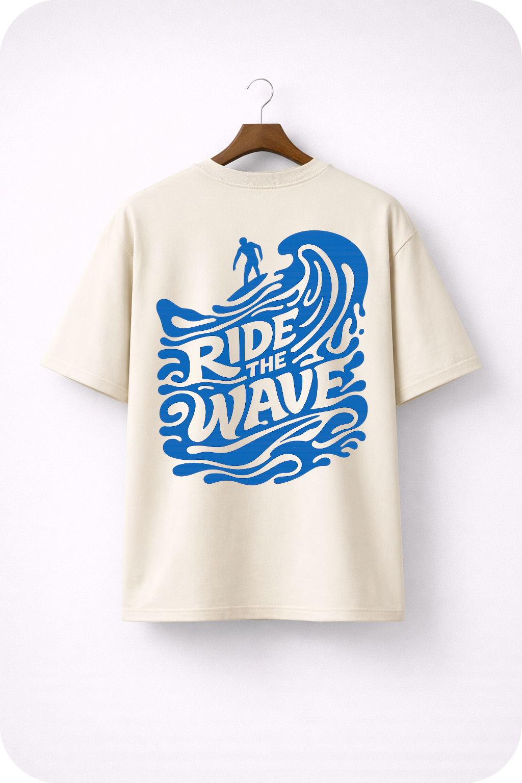 Ride The Wave – Surf Lifestyle Ocean Graphic Oversized T-Shirt
