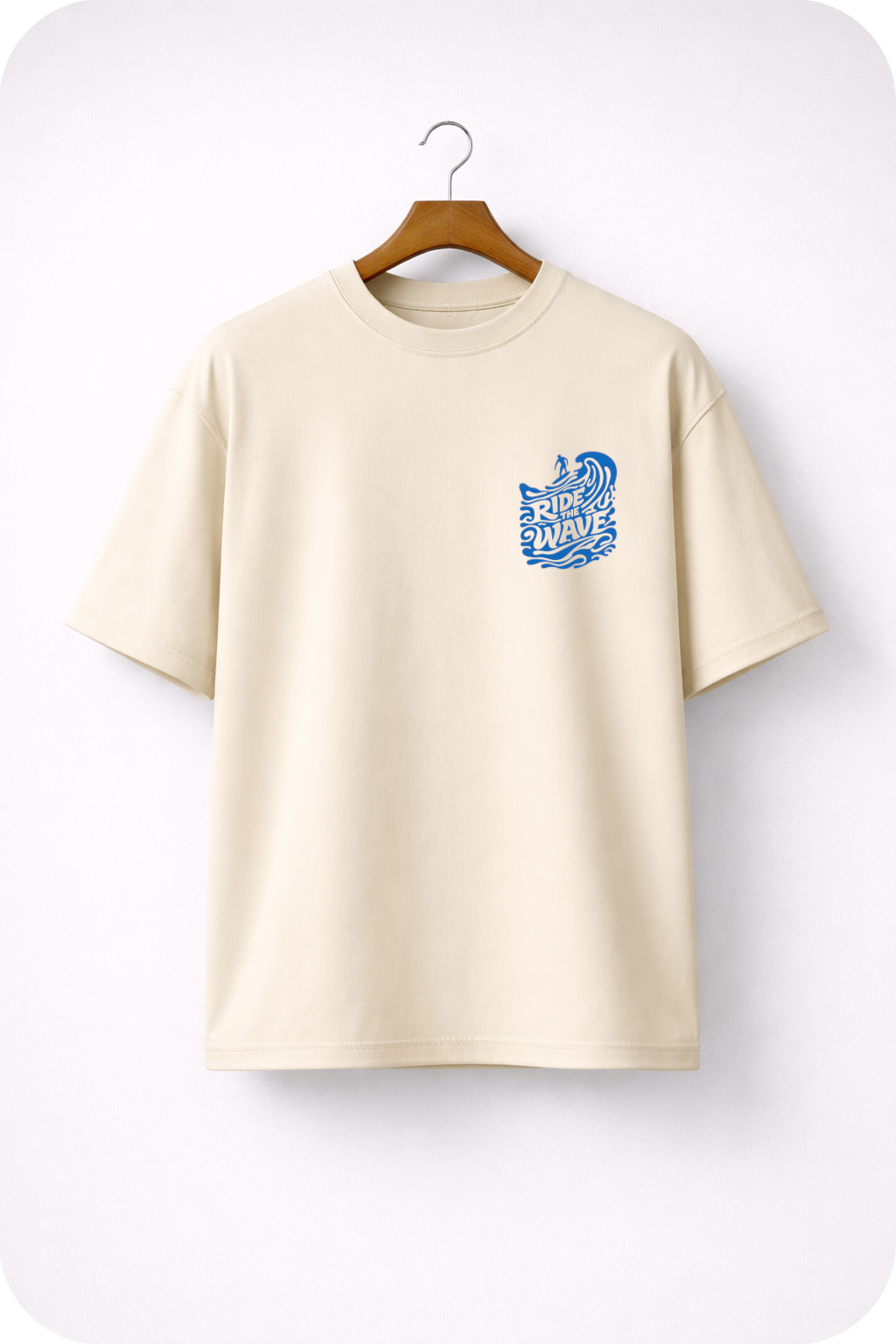 Ride The Wave – Surf Lifestyle Ocean Graphic Oversized T-Shirt