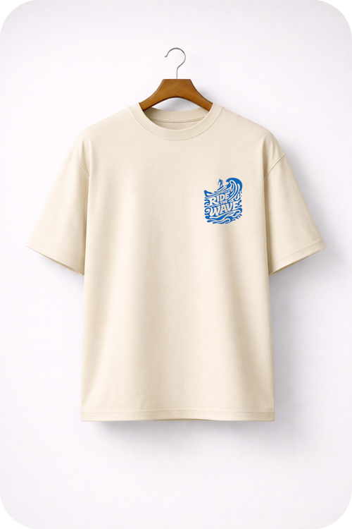 Ride The Wave – Surf Lifestyle Ocean Graphic Oversized T-Shirt